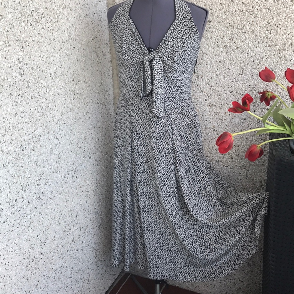 Silk midi Kay Unger Halter Dress size 10
